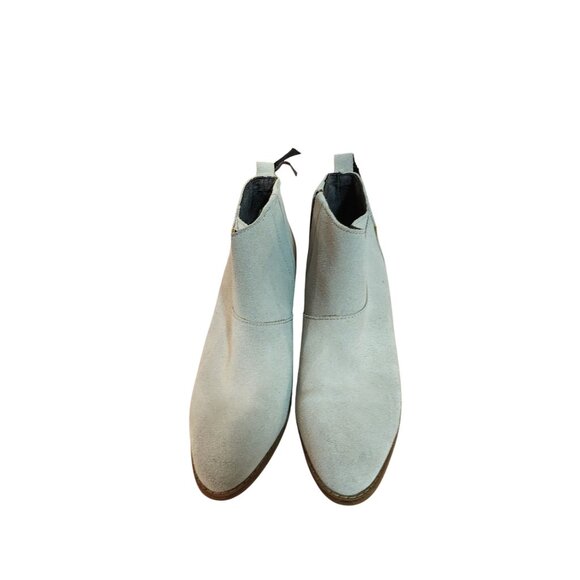 TOMS Leilani Drizzle Grey Suede Ankle Boots Womens size 7 - Picture 2 of 7